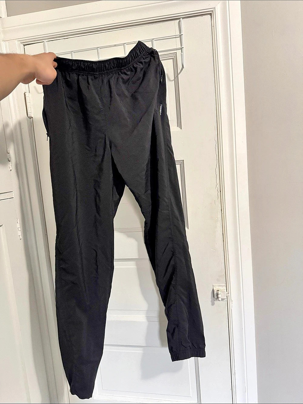 Domyos Men's Quick Dry Gym Track Pants Black Medium
